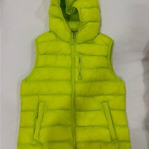 Lime Green Puffer Vest